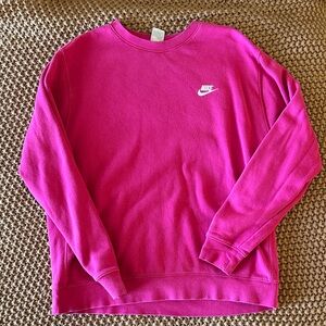 Nike unisex Vibrant Pink Crew Neck Sweatshirt